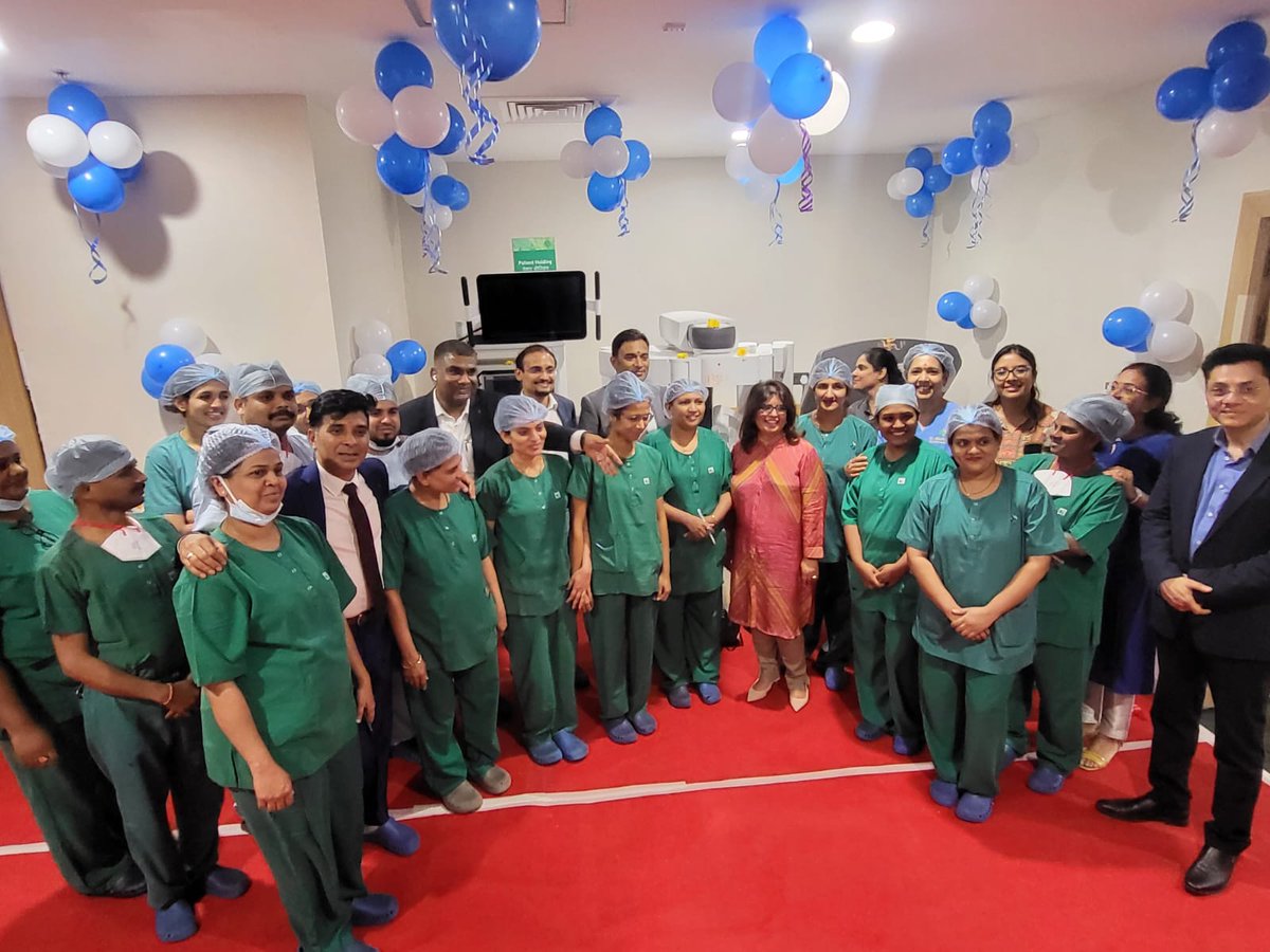 AshwinTamhankar's tweet photo. Upgrading to 4th Gen da Vinci Xi (from 3rd Gen Si) robot @ApolloHosMumbai 
Purely an organ specific oncology vertical - @docdcruz +Ashwin + @RajeshSShinde3 + @DrRichaBansal
@IntuitiveSurg @AnupamSibal @nikhilvasdevuro 
Cheers- Team Mumbai Apollo Oncology 
Cutting edge cancer care https://t.co/RXNFMJKHKY