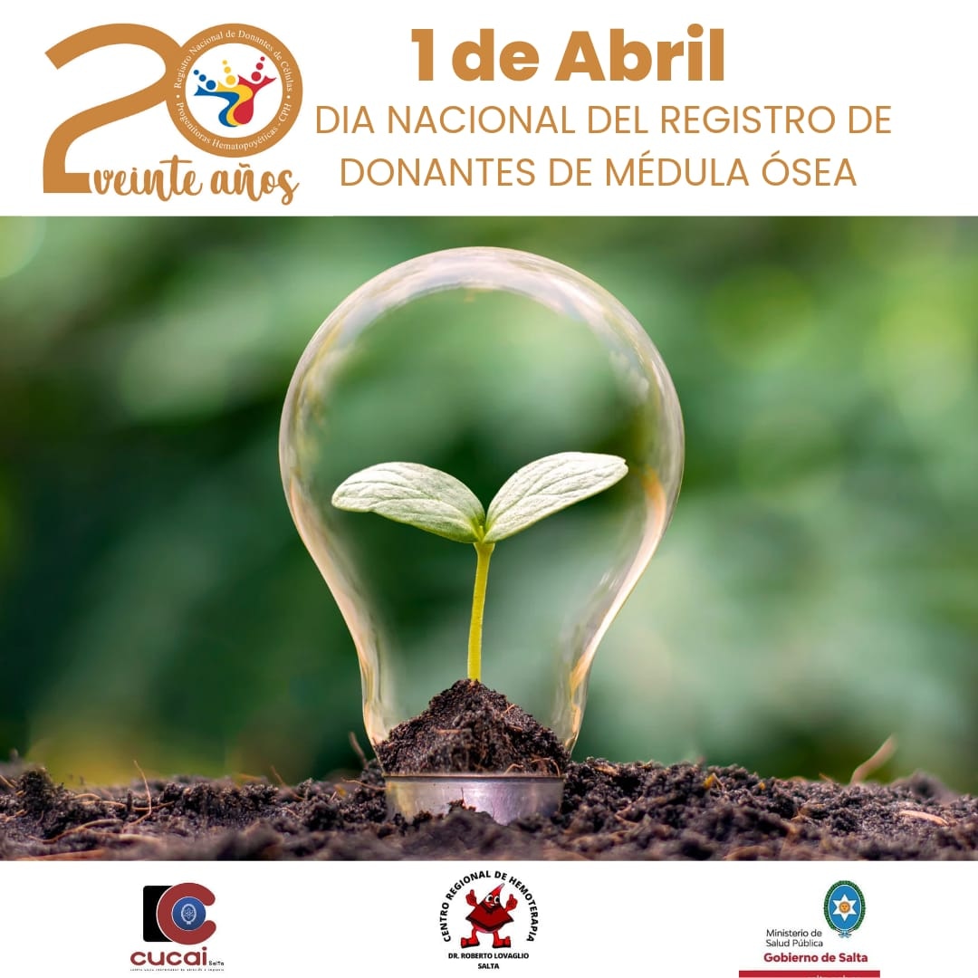 crhsalta's tweet photo. El 1° de Abril se celebra el Día Nacional del Donante de Médula Ósea, en coincidencia con el 20 Aniversario de la puesta en funcionamiento del Registro Nacional de Donantes de Células Progenitoras Hematopoyéticas (CPH) del INCUCAI. https://t.co/cSykMHfUbE