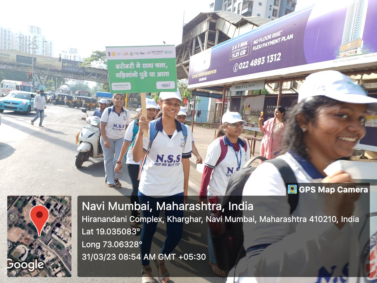 NSS__SCOE's tweet photo. On 31St March,
NSS girls of Saraswati College of Engineering took part in morning "Swacchotsav rally" held by @PanvelCorp to raise awareness on cleanliness
#zerogarbage
#SwachhMashaalMarch
@PMOIndia
@_NSSIndia
@MaharashtraNSS
@ianuragthakur
@moayush
@pankajsinghips https://t.co/Sfrc5l6aLe