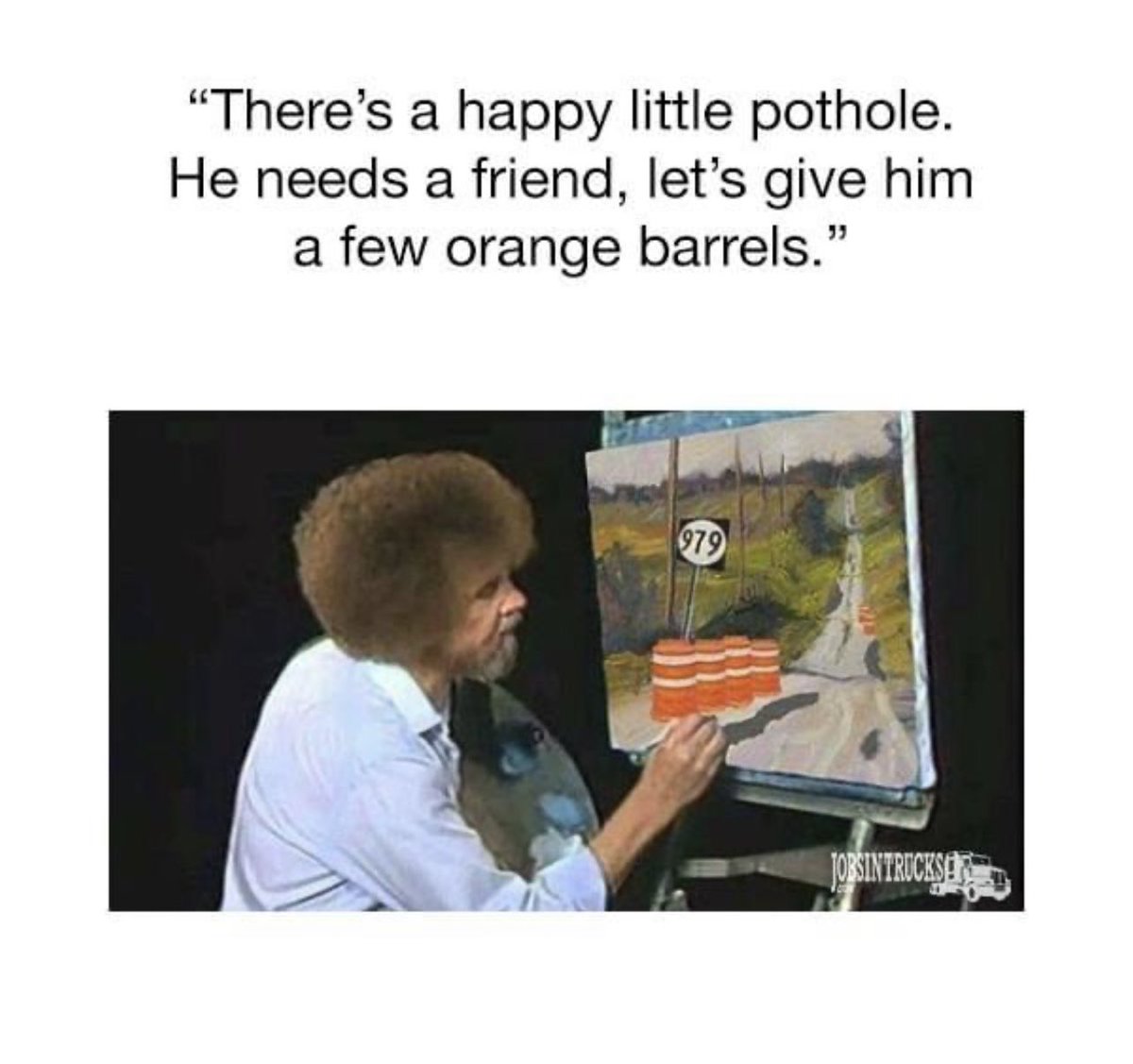 CoreTransLLC's tweet photo. Bob Ross Humor This Morning 😇
@JobsInTrucks 

#bobross #saturday #weekendvibes #happylittletrees #CoreTrans #cdl #thestruggleisreal #Kentucky https://t.co/10WnaiQtH1