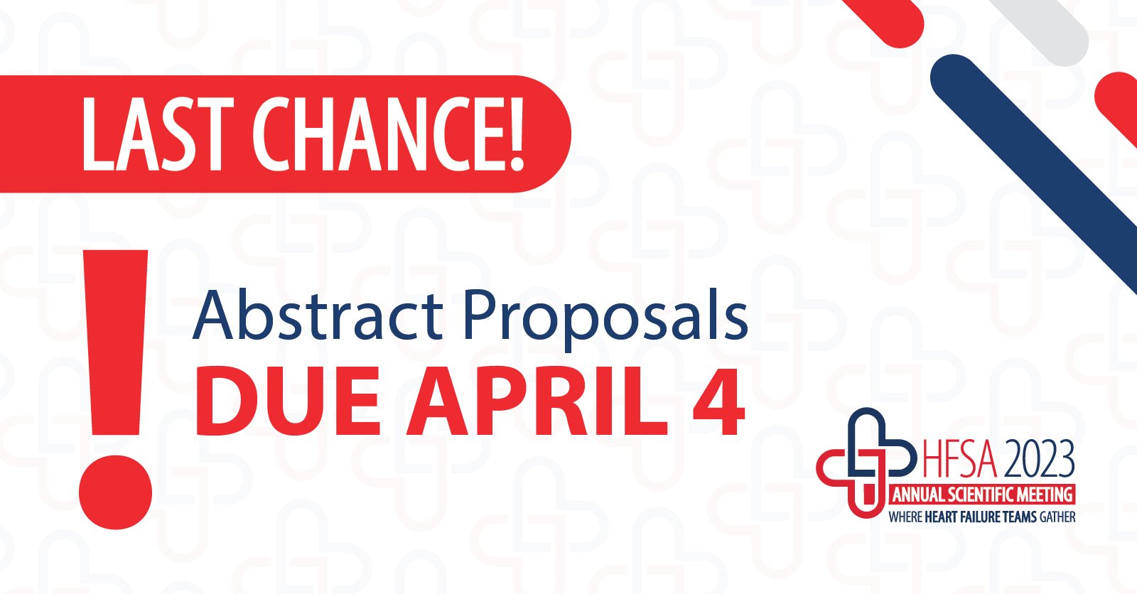HFSA on Twitter "HFSA2023 Abstracts are due in 4️⃣ days! We saw great
