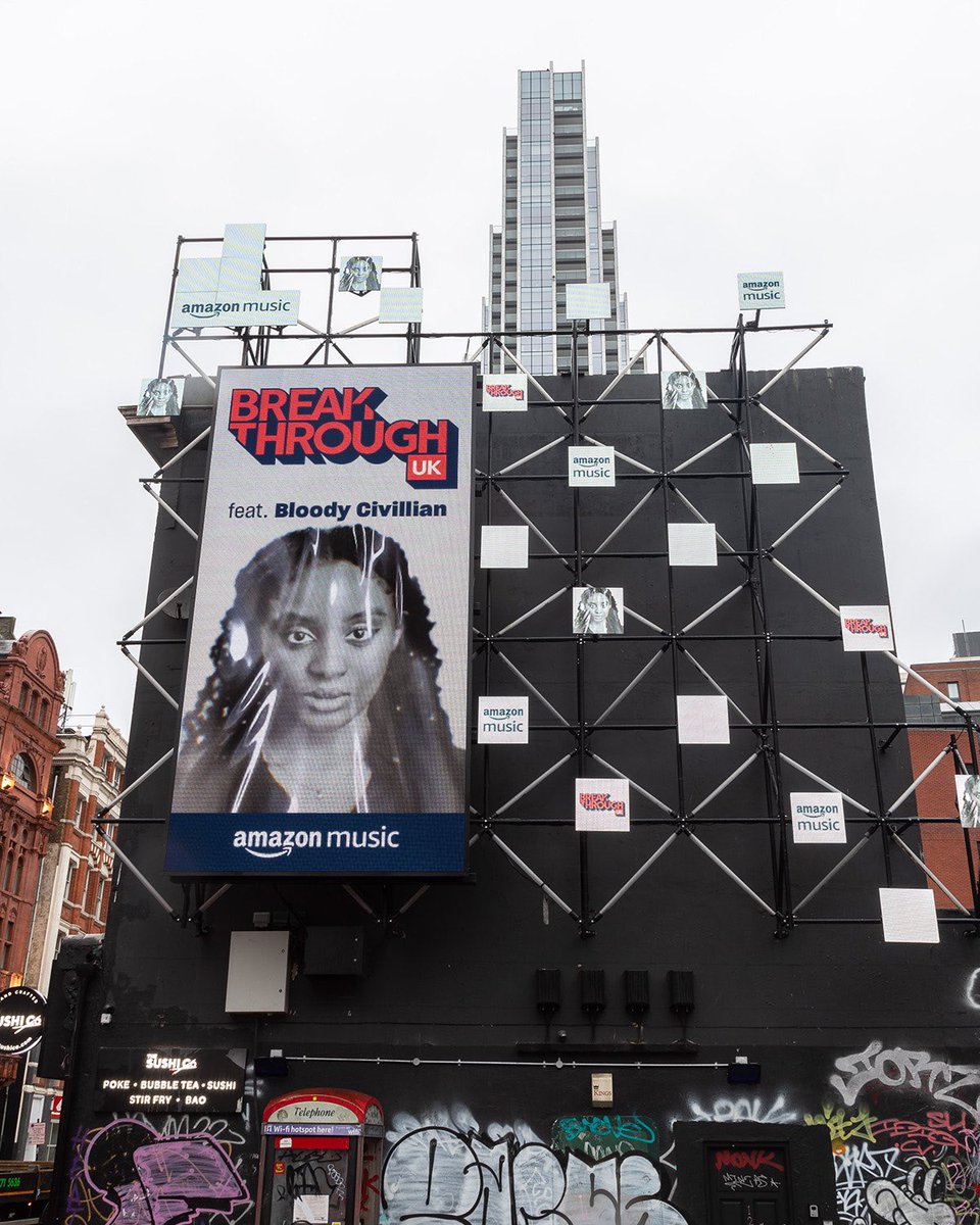 bloody___civ's tweet photo. No visa but I’m on London town.😜

Thank you so much to @amazonmusicuk , @amazonmusic and a very special thank you to @roro007 🥰🖤 for the billboard and the playlist cover! https://t.co/1ZNZ0FTXAc