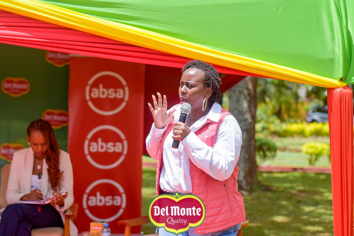 AbsaKenya's tweet photo. What a great way to end international women's month as our Chief Marketing Officer Carolyne Kendi joined the team at @Delmonte in a session organised to celebrate and challenge women while engaging in conversations around the theme of #EmbraceEquity. #IWD2023 https://t.co/JXRHGlOEJf