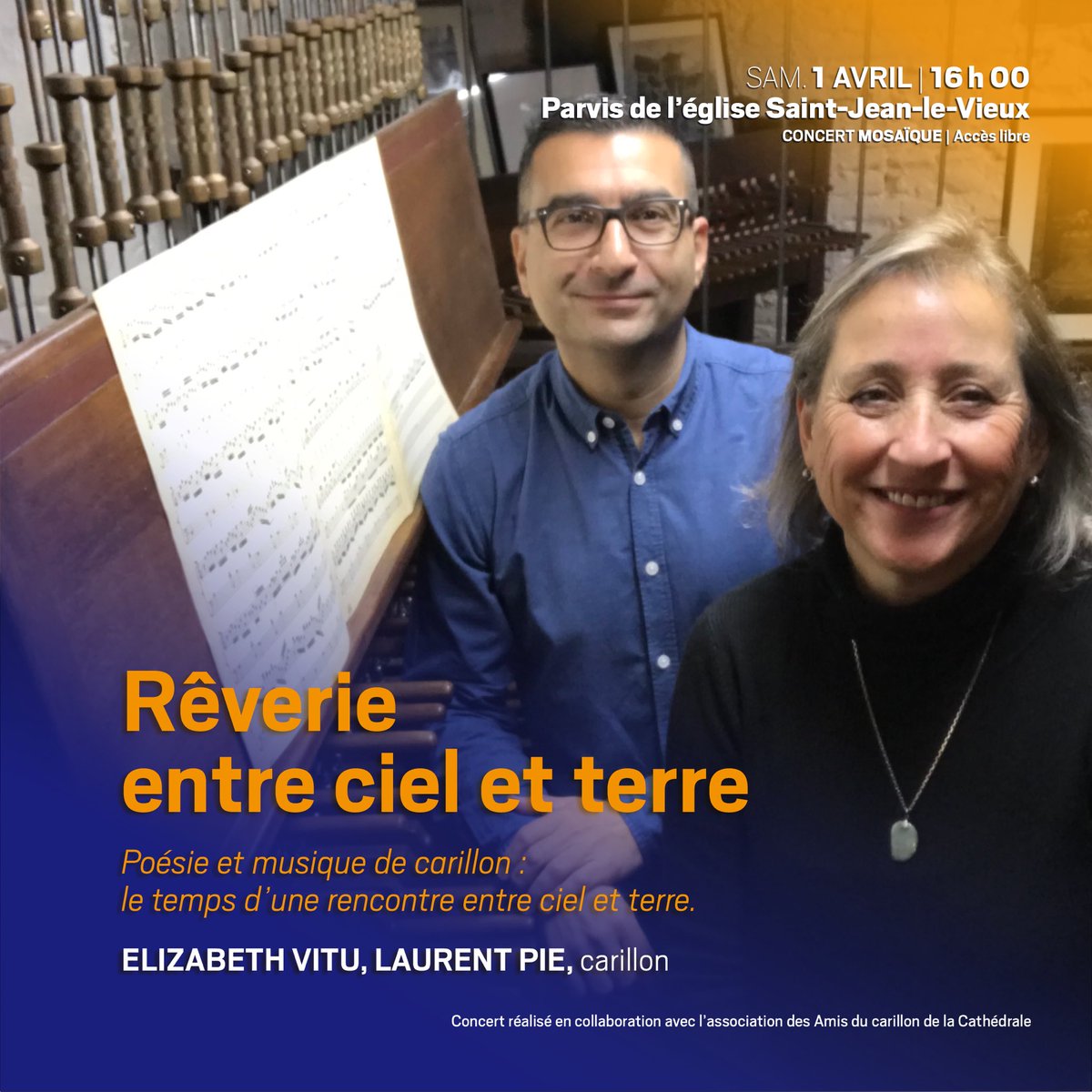 fmsperpignan's tweet photo. 🎻 Samedi 1er avril au #Festival de #musiquesacree de #Perpignan : un #carillon, de la musique baroque et de la poésie persane. Découvrez tout le programme : https://t.co/ihVlct6A8u @MairiePerpignan @BonetAndre https://t.co/uZ8dcW7y86