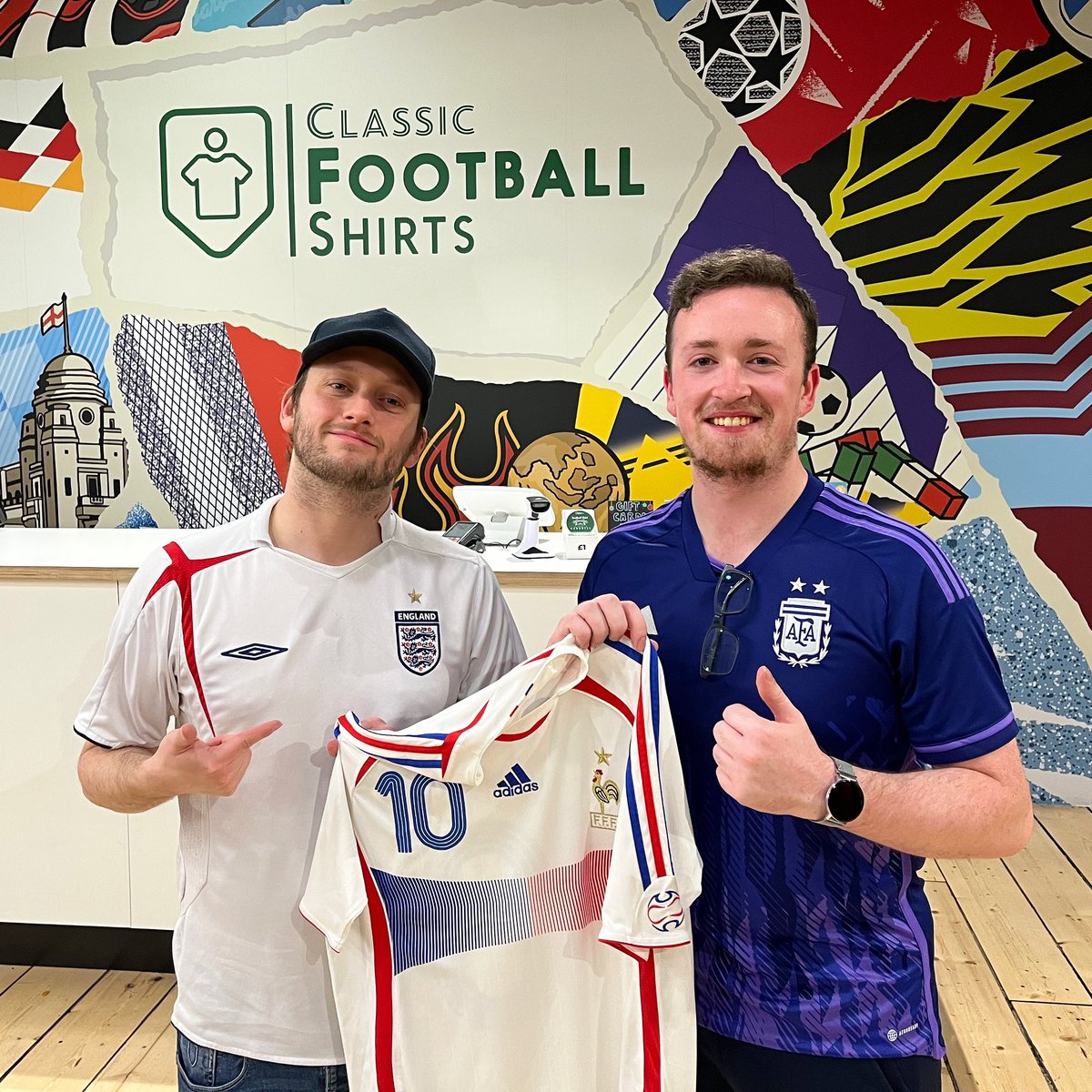 rebnoise's tweet photo. Shoutout to Patrick, who again travelled all the way from Ireland to goal hang with us at @cfsldn. This time we were celebrating the 2006 World Cup

We’re back there on Thursday to celebrate France 98. A final that ended a bit better for Zidane than the time he wore this shirt 👀 https://t.co/9VGrG4RWqj