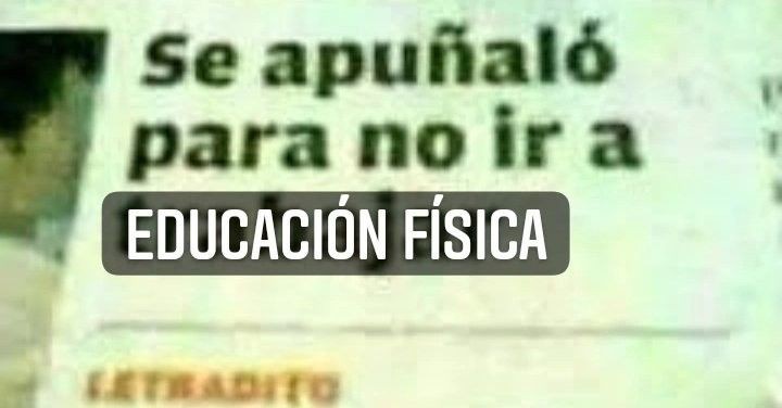 Di3_0x's tweet photo. YO CUANDO HAY EDUCACIÓN FÍSICA https://t.co/8WvA960QLa