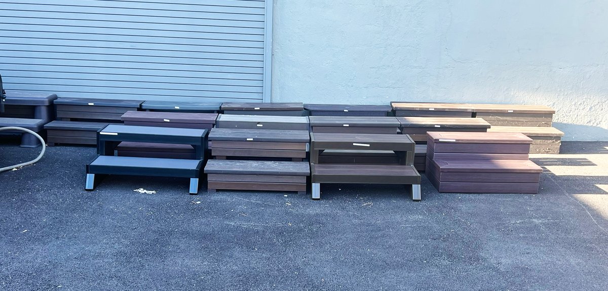 Come on over to our Hawthorne, NJ showroom and get a #deal on clearance hot tub steps!

Steps that are regularly $349 going for $99, and steps regularly at $159 will be $50!

*While supplies last. Pick up and go deal only.

#hottub #spa #clearance