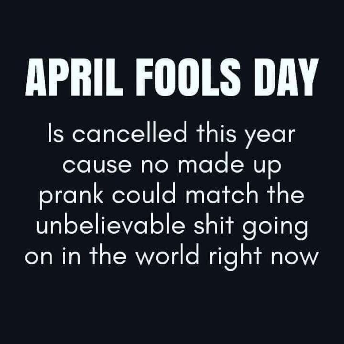 Welcome to April Fools Day.