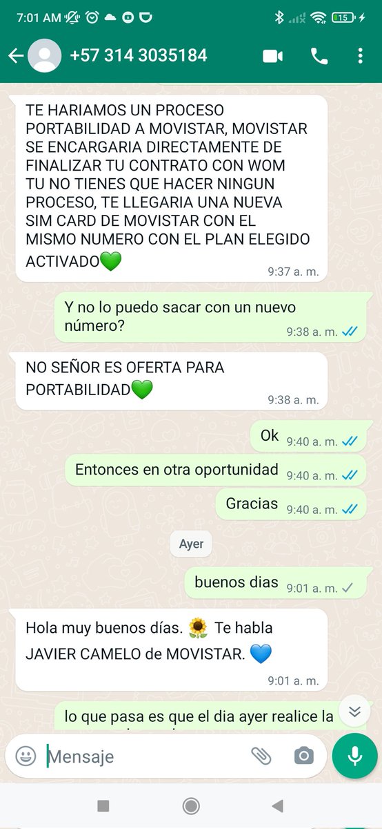 johanrry's tweet photo. Soportes de @MovistarCo porque están realizando portabilidad sin ser autorizados, e tienen incomunicado @womcolombia @sicsuper https://t.co/WS3g2aQAbQ