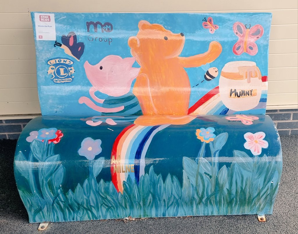 KirstyJH1976's tweet photo. Popped up to my old high school @TrenthamAcademy this morning to pay my Mum a visit who was volunteering in the library this morning as part of #TrenthamReads #bookbench #winniethepooh https://t.co/t7Hiy1MHNt