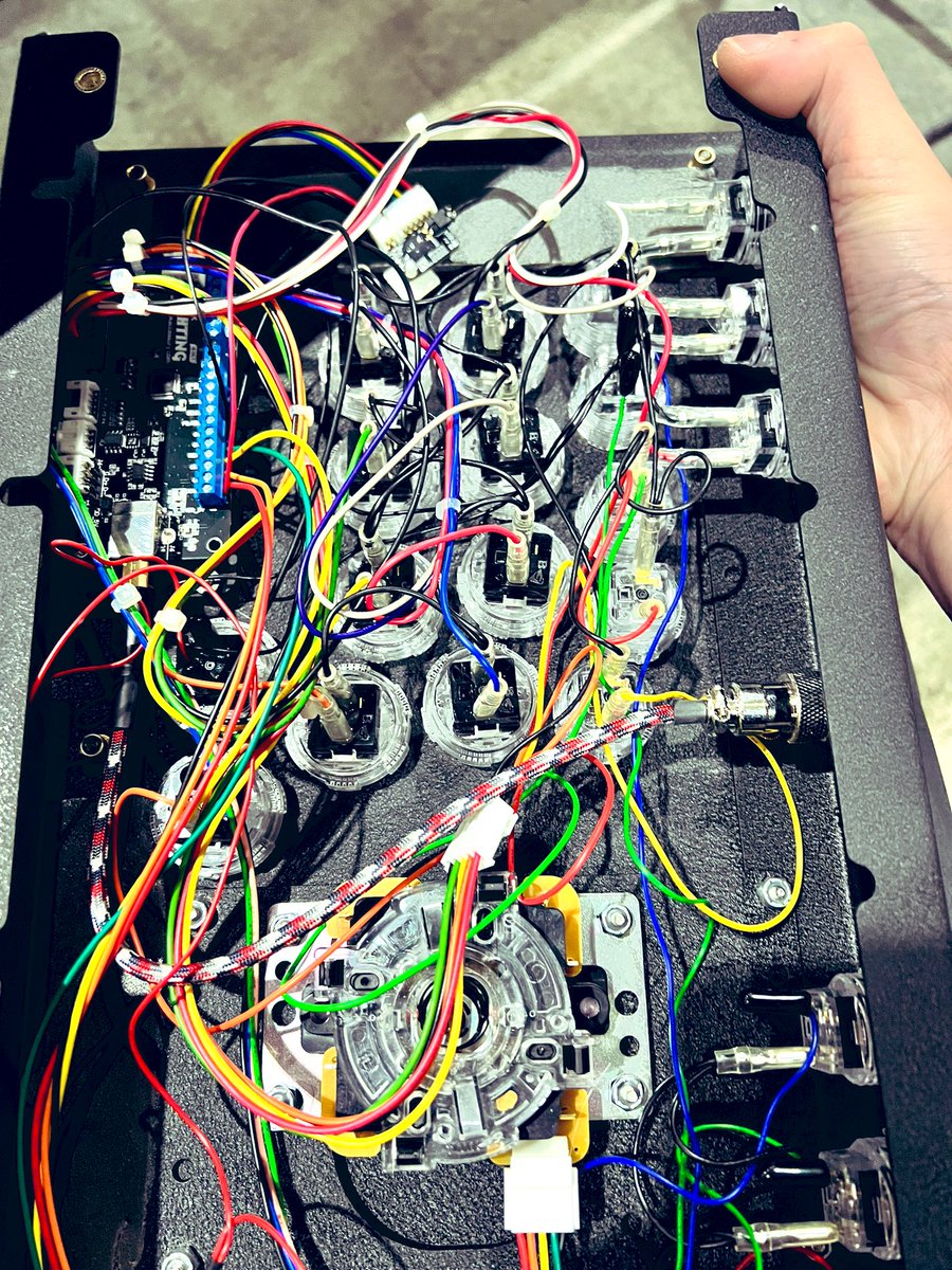 Today I do maintenance for Golden Clan. Mostly just a loose cable and wrong installation, last one is leffen stick. 
I think every tournament should have repair station, accident happens and not all players can repair stuffs.