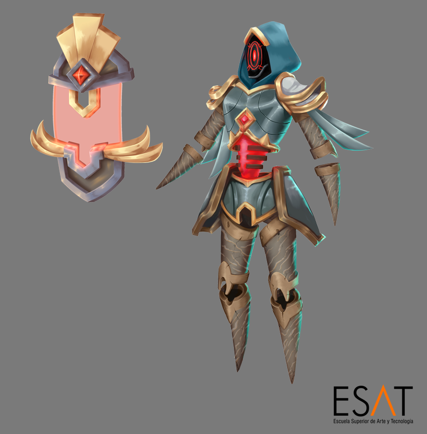 Today we want to show you the concept art of a new enemy, the Custodian, designed by the wonderful artist <a href="/Nera_Etx/">Nerea Echeverria</a> at <a href="/ESAT_Valencia/">ESAT</a>.

Those who dare to escape the test grounds of the 𝐀𝐫𝐜𝐚𝐧𝐢𝐬𝐭 will have to face Custodian and it will not be an easy fight.

#art #gamedev