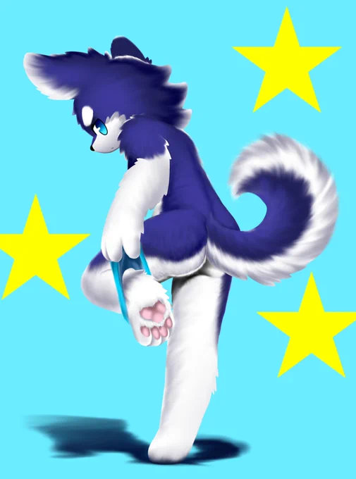 パパッと描いた落書きが、いい感じになると嬉しいよね#ケモショタ#furry #furryart #チワワ#烏摩泰助 