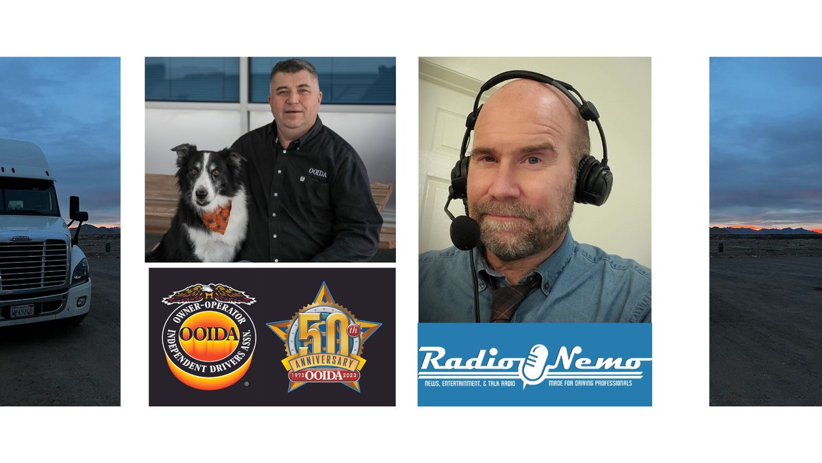 OOIDA's tweet photo. LIVE FROM MATS!
RADIO NEMO, SATURDAY MORNING: Lewie Pugh, executive vice president, will be a guest Friday morning at 9 a.m. Eastern with host Jimmy Mac.
Dave Nemo Show #truckers #radionemo #davenemo
https://t.co/GxEkMfZscz  
Sirius XM Road Dog Trucking Channel 146 https://t.co/VGEHE92eM9