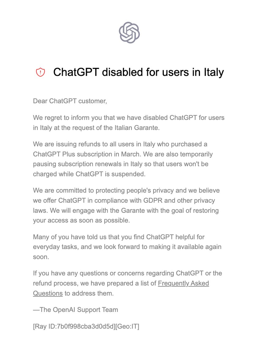 SocialMediaEasy's tweet image. Questo è il messaggio che abbiamo ricevuto oggi quando abbiamo cercato di accedere a #ChatGPT.
Dobbiamo essere preoccupati? No, ci sono molti altri strumenti validi di #AI per creare contenuti di qualità. Ad esempio #neuroflash app.neuro-flash.com/free?fpr=rober…
#AITOOLS