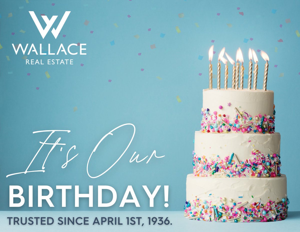 MJPapppas's tweet photo. It’s our birthday! #OnThisDay in 1936, Wallace was founded. Here’s to everyone who has helped shape our company, from our wonderful agents to the amazing clients who have trusted us for generations. https://t.co/23ULRUwb8M