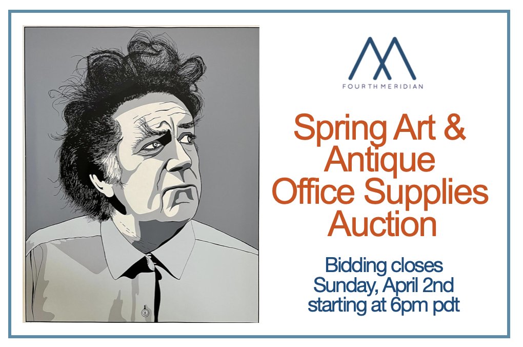 4thMeridian's tweet photo. Auction closes on Sunday! - https://t.co/0dlfpni5YC Still time! Click on through to browse and bid! https://t.co/Kbri2gMX5D