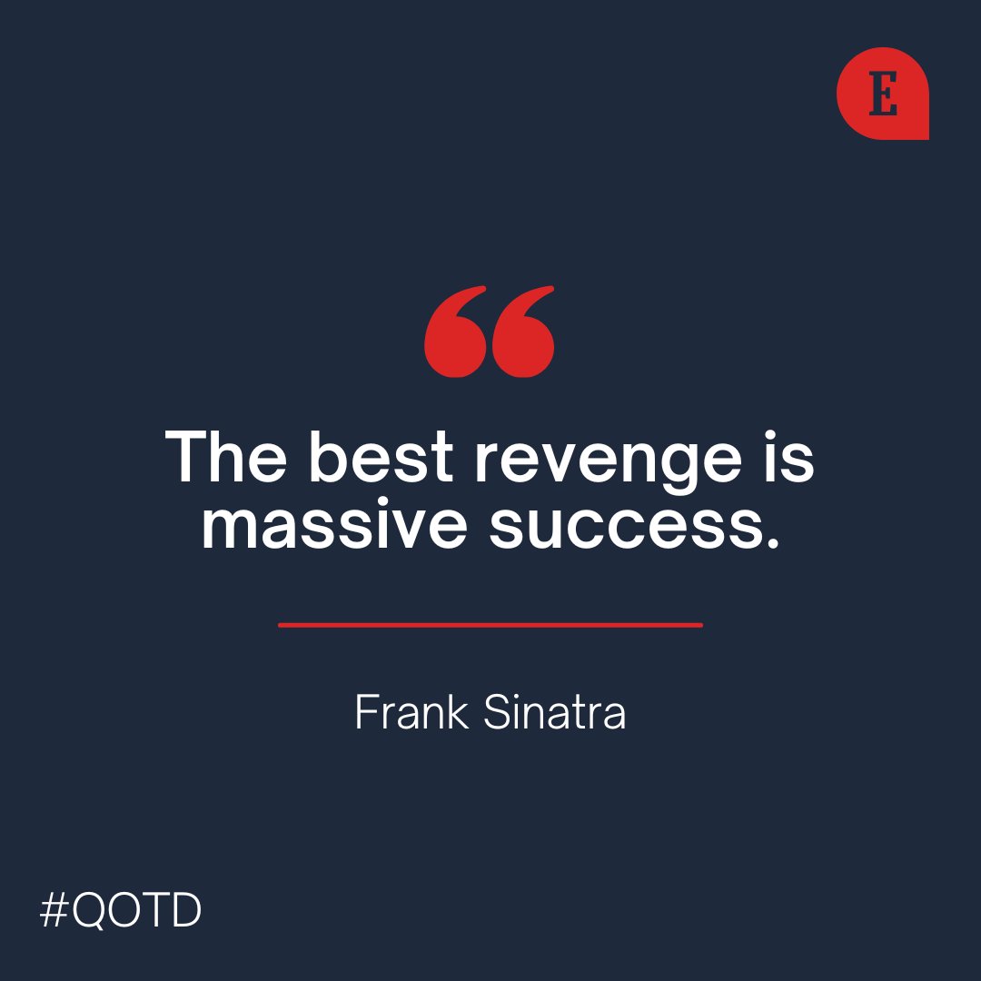 Entrepreneur's tweet photo. 'Old Blue Eyes' said it best. #QOTD https://t.co/2YPucT85jp