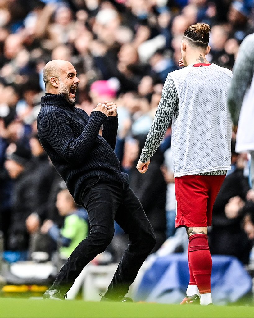 WorldSports14_'s tweet photo. Half Time : Man City 1 - 1 Liverpool
Alvarez 27’ | Salah 17’
#Bikosports #FastPlayFastPay https://t.co/bVFxmVDi26