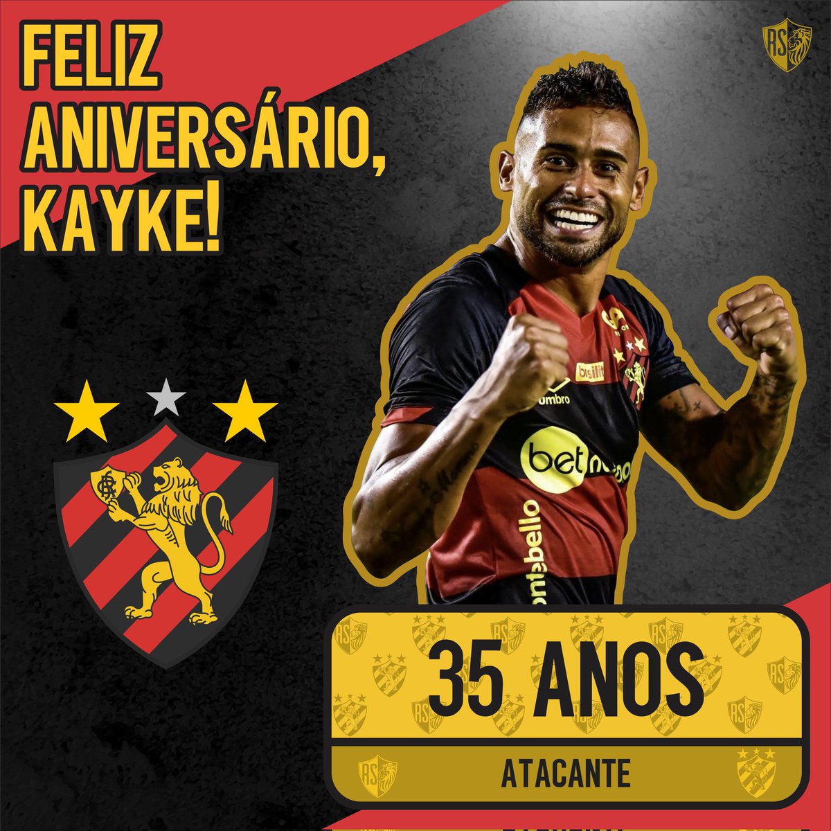 resenhasportana's tweet photo. PARABÉNS, KAYKE!
Hoje é aniversário do atacante Kayke. 35 anos.
Desejamos tudo de melhor e muitas conquistas com a camisa do @sportrecife!
#SCR #PST #AquiéSPORT #AniversárioSportano #Kayke #SportRecife #ResenhaSportana
📷 Igor Cysneiros
🖌 DFM https://t.co/v0l7CYHNrR