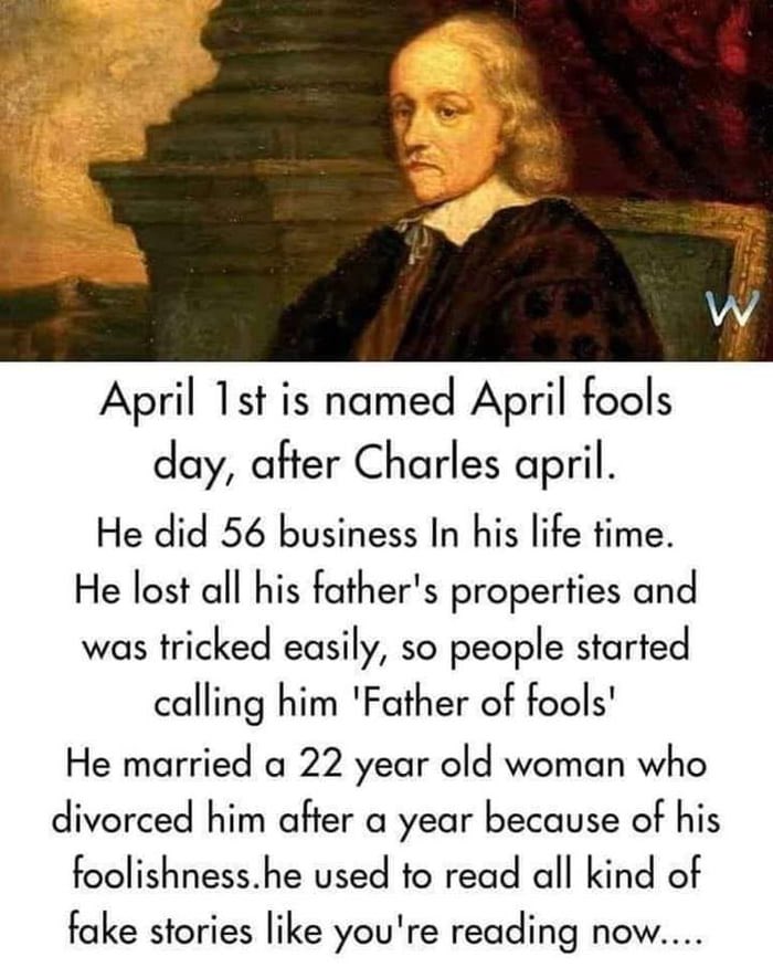 TansuYegen's tweet image. Story of why April 1st is named April fools day