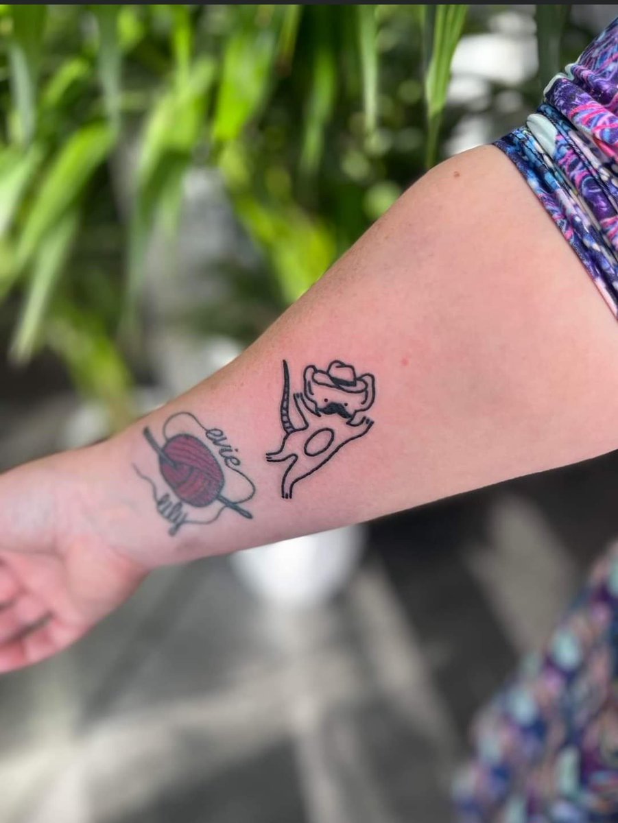 Deborah and Evie got matching tattoos inspired by me! How cool is that!?