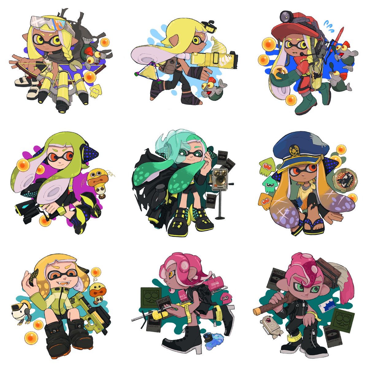 今年做成挂件的特工组qq人
#splatoon