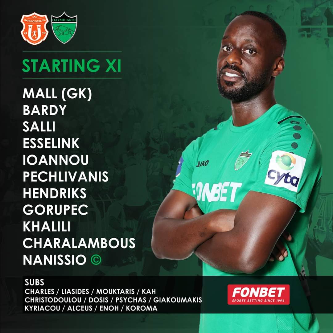 OlympiakosNic's tweet photo. #LineUp | Η ενδεκάδα της ομάδας μας για το ματς κόντρα στη Καρμιώτισσα! 

#OlympiakosNicosia #Taktakalas #Matchday #CytaLeague #karmoly https://t.co/drExyDdSv3