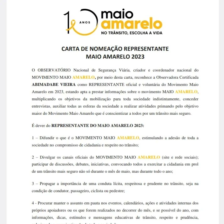 Abimadabe's tweet photo. Muito feliz e honrada em representar o @maioamarelo 2023 pela 9° vez consecutiva. https://t.co/eyCl5TIMI3
