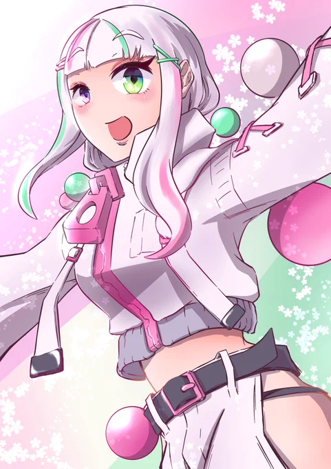 最近IRIAMで見に行っている桜しろるさんを描かせていただきました!これからこうやって少しずつタイミング見つけて仲良くなったライバーさん落書きしていこうと思います〜久しぶりの落書きなんで多少雑なのはご愛嬌で〜す笑 #しろるのパレット 