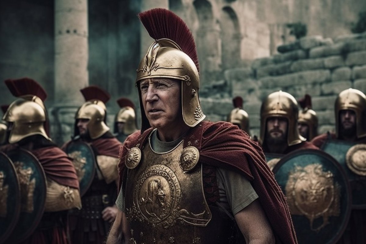 IAgenerated_pic's tweet photo. Sleepy Joe as a Roman Emperor https://t.co/itPVrNmsYw