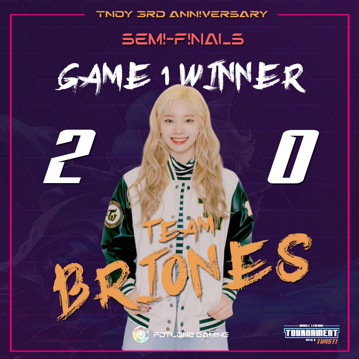 akosipotlong's tweet photo. TEAM BRIONES (@dahyunbri ) eliminated TEAM PEREZ (@nayperez_ ) and advance to the FINALS. 

GGWP, TEAM PEREZ! Thank you for joining! 🔥 https://t.co/7ynC8B8zao