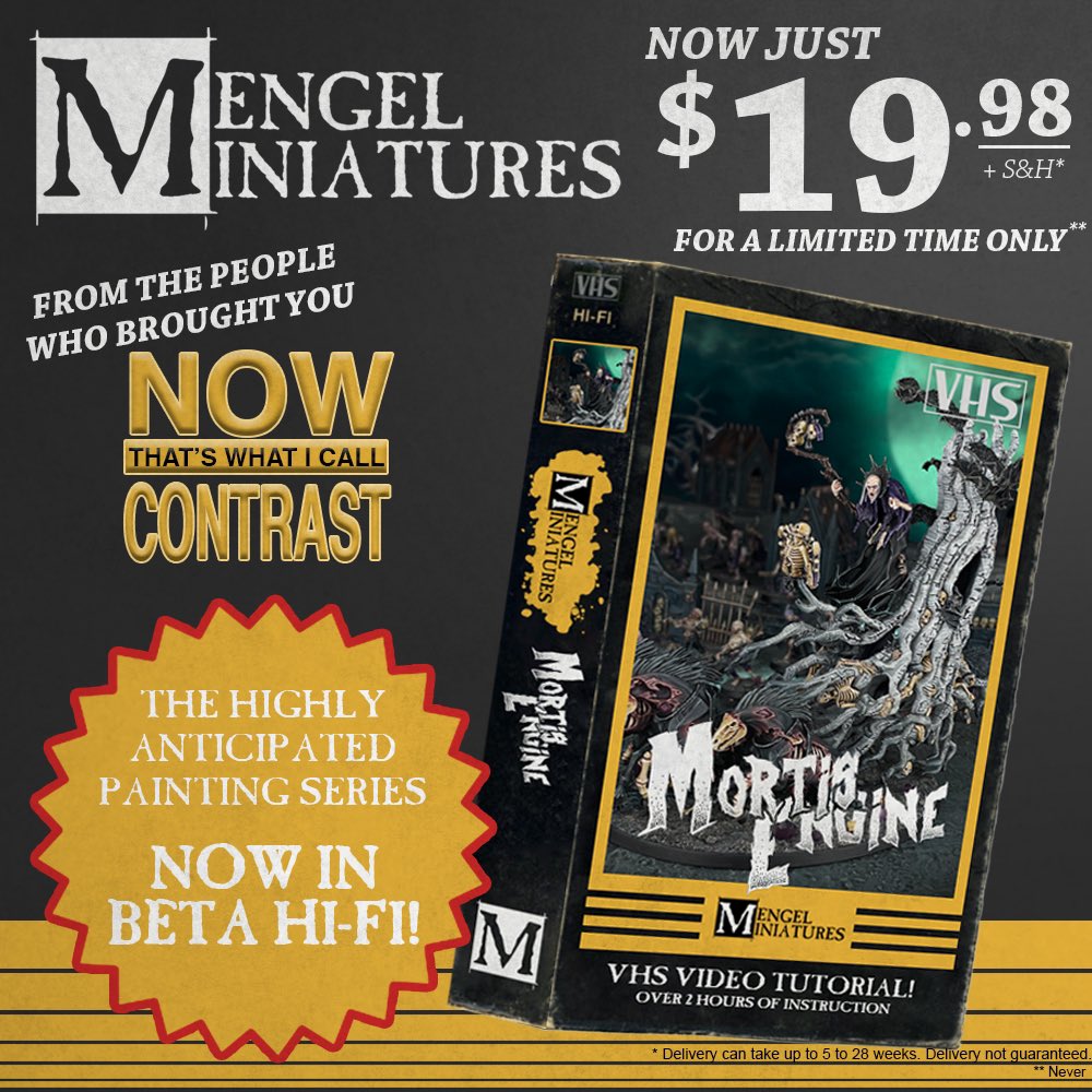 MengelMinis's tweet photo. Mengel Miniature video tutorials are here!

For a limited time only you can get the first tape in my exciting home video collection, recorded in the latest 240p scan line technology. Witness my crisp attention to detail as it was always intended to be seen, on the clarity of VHS! https://t.co/uVLJCJGjdR