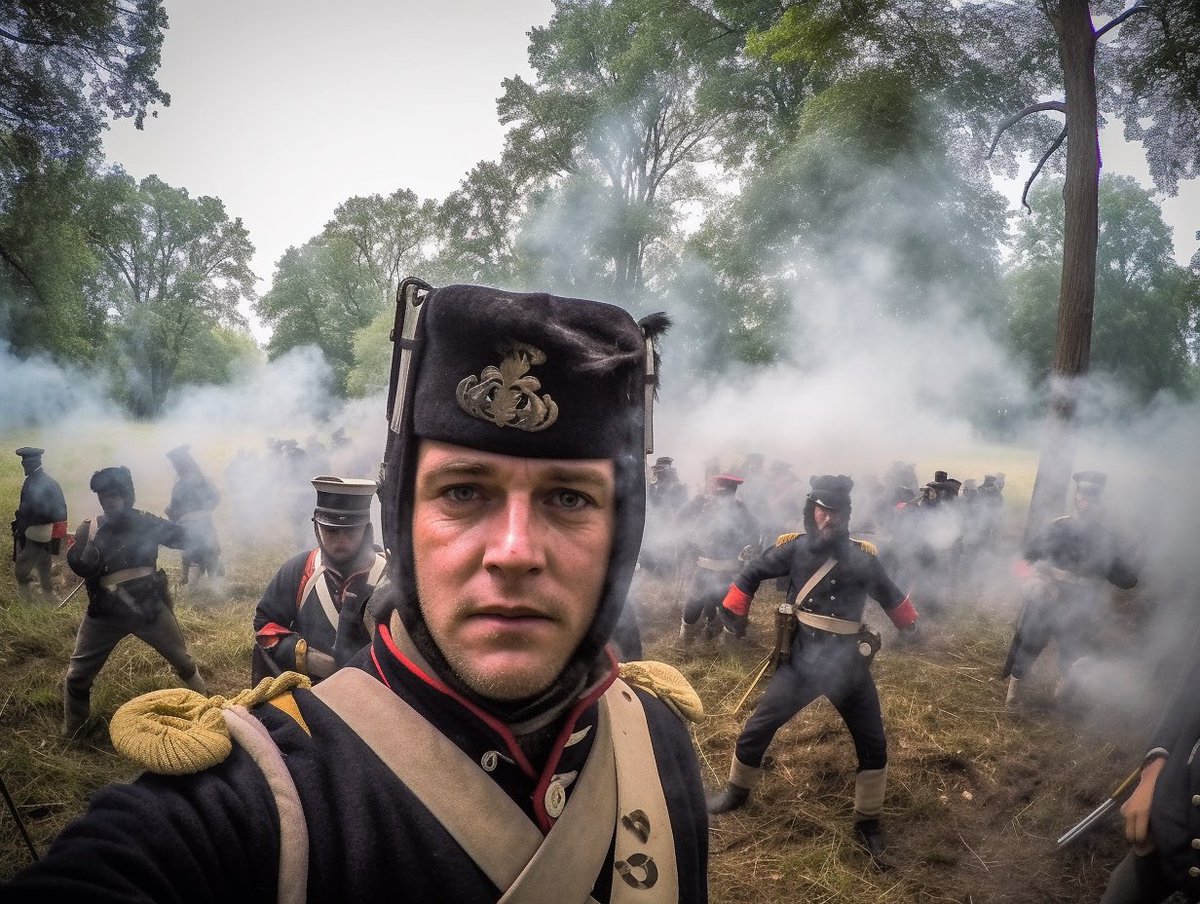IAgenerated_pic's tweet photo. Napoleonic soldier - Austerlitz https://t.co/xEWuk6P96I