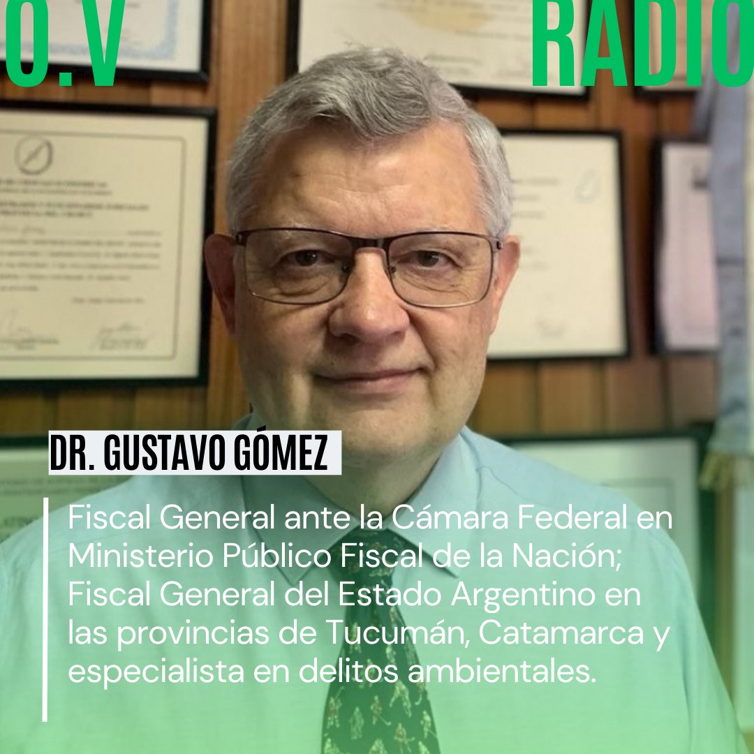 Estamos comunicados con <a href="/fiscalgomezok/">Ex Fiscal Gustavo Gomez</a>  Fiscal General ante la Cámara Federal en el Ministerio Público Fiscal de la Nación, especialista en délitos ambientales. Le preguntamos, ¿qué se puede realizar cuando sucede un delito ambiental? Escuchanos por
<a href="/Nacional_StaFe/">Nacional Santa Fe</a>