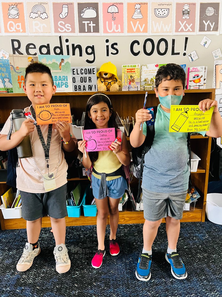 Karla Salazar (@mssalazar1st) on Twitter photo Always happy to see these OWLsome🦉happy faces when they hear their name called for a well deserved ‘glow/proud’ note📝, treasure box ✏️ and candy 🍭. 🤩
<a href="/KISDMcElwain/">McElwain Elementary</a> Always happy to see these OWLsome🦉happy faces when they hear their name called for a well deserved ‘glow/proud’ note📝, treasure box ✏️ and candy 🍭. 🤩
<a href="/KISDMcElwain/">McElwain Elementary</a>