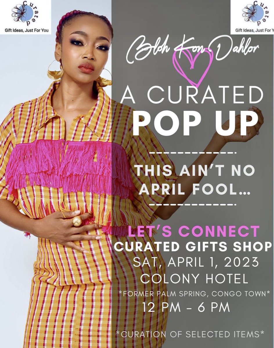 LEAawards's tweet photo. TODAY: Monrovia, Liberia #PopUp @blohkondahlor @liberianjue #ForLiberia #OneLiberia #OneVoice #LEA #LiberianExcellence https://t.co/KX9c3VW5Bk