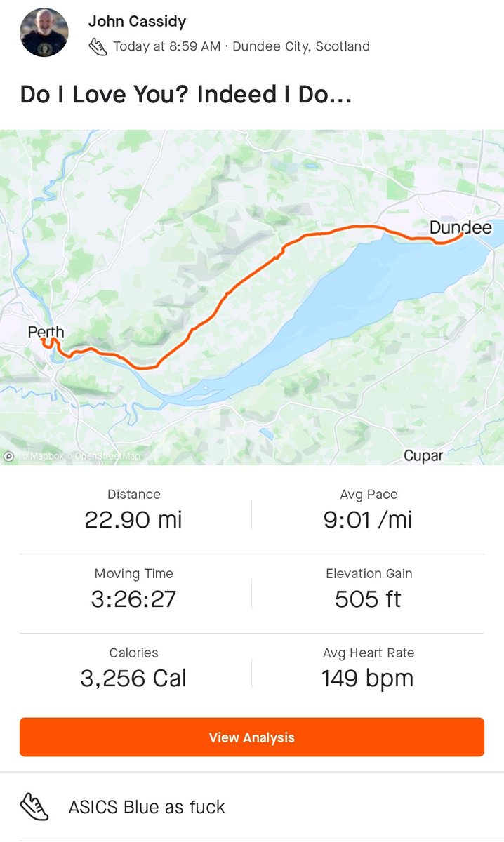 yhrfpod's tweet photo. Yasss @J0hnCassidy pacing on point oh and hello taper! ❤️

Go show him some Strava luv #blueasFUCK
https://t.co/cZYrRuxcbC https://t.co/Hs1x8aAMMI