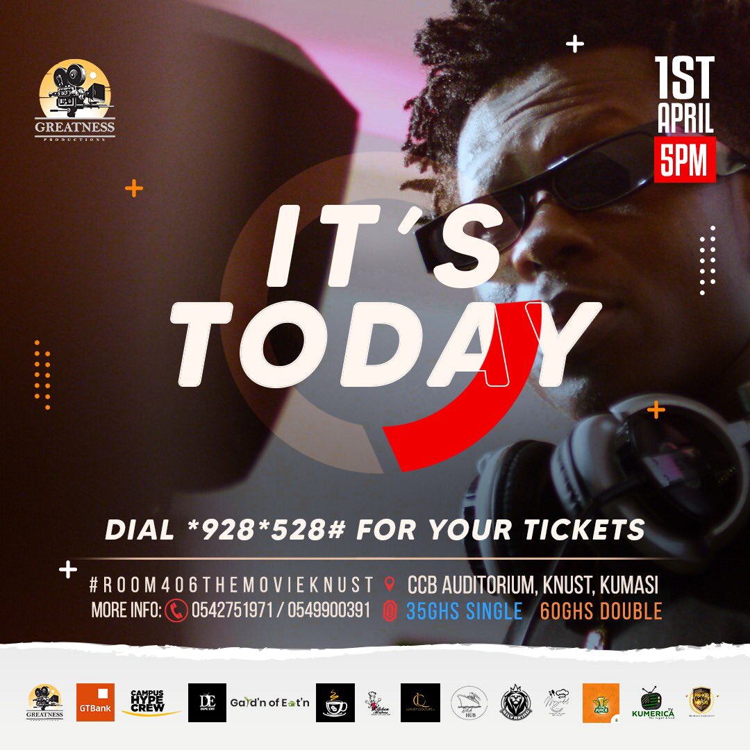 CastyMysty's tweet photo. Today is gonna be mega!you can’t afford to miss out!
#ROOM406InKNUST https://t.co/5h7fc7Dzm2