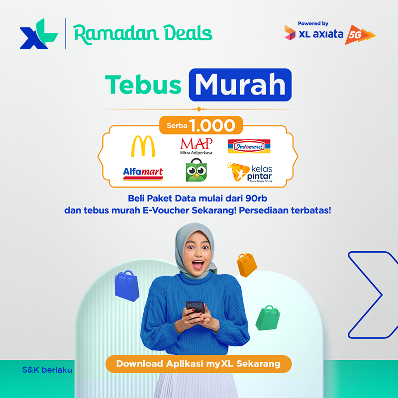 myXL's tweet photo. Jangan ketinggalan Promo Spesial Flash Deals! Segera Top Up game kamu, Hemat hingga 40% + Bonus Unlimited Sosmed 1 Jam. Cuma 500! Berlaku di jam 02:00 - 05:00 &amp; 15:00 - 18:00, Periode 22 Maret - 22 April.