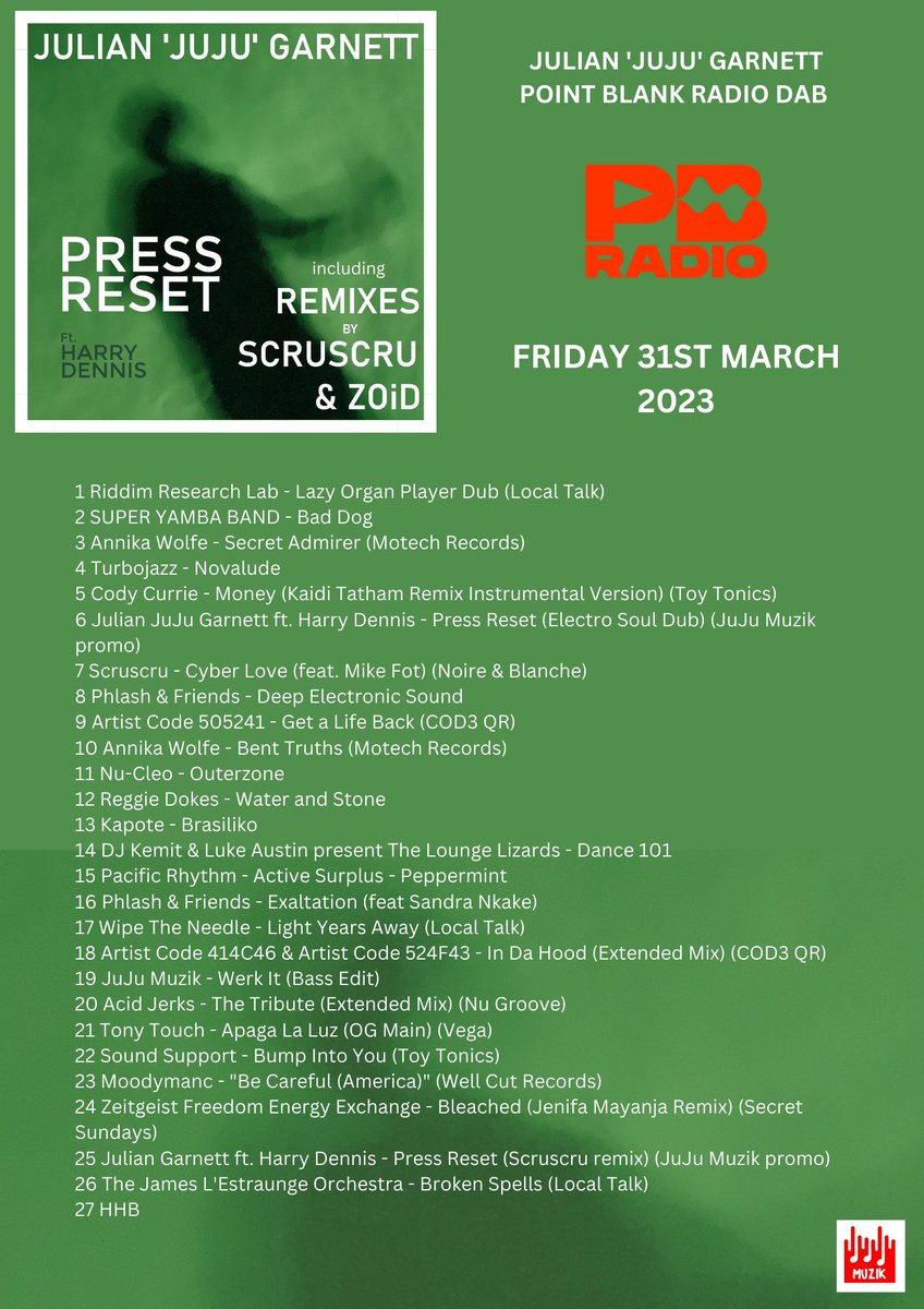 DJ_Ju_Ju's tweet photo. Yesterdays live radio @PointBlankFM. Max respect to all artists / labels / PR @EPM_Music #shinepr @thelocaltalk @Scruscru1 @TommyTurbojazz @LouieVeganyc @secretsundaze #phalsh #swanky #HHB #eclectic #housemusic #brokenbeats #soulful #jujumuzik #electrosoul πΆ #pointblankdab #LDN https://t.co/rTDk5DX6Kr