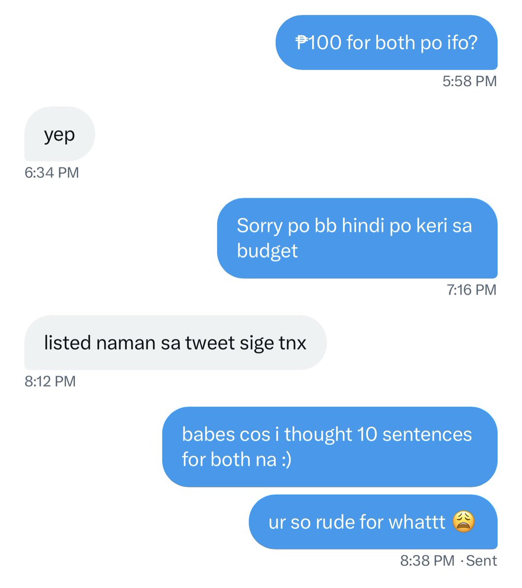 Costs ₱0 to be kind, y’all. 😮‍💨