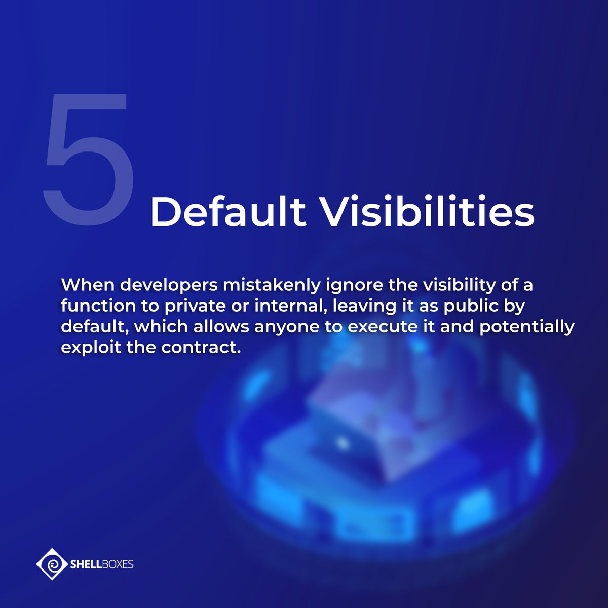ShellBoxes's tweet photo. #Solidity attacks can pose a significant threat to the security of #Web3 applications. At Shellboxes, we understand the importance of protecting your digital assets.

Here are 5 most common Solidity attacks explained:

#cybersecurity #blockchain #development #Shellboxes https://t.co/jurOnRk5hN