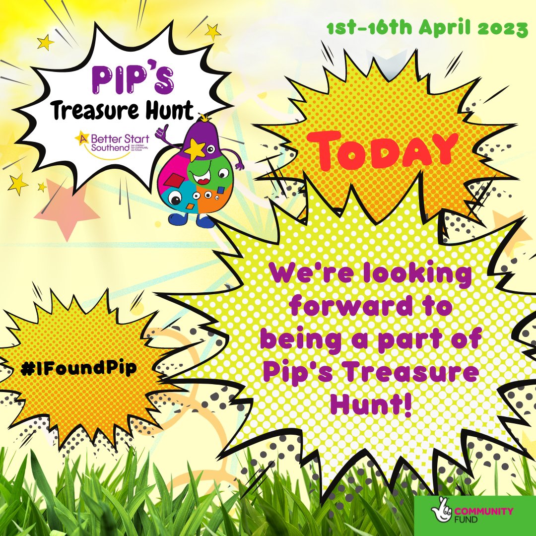 Pip's Treasure Hunt launches today! You can click here to download the treasure hunt app and come and collect points until 5pm: en.actionbound.com/bound/pipstrea…
Don’t forget to use the #IFoundPip hashtag in your social media posts!
Good luck!
@abssouthend
#ABetterStartSouthend