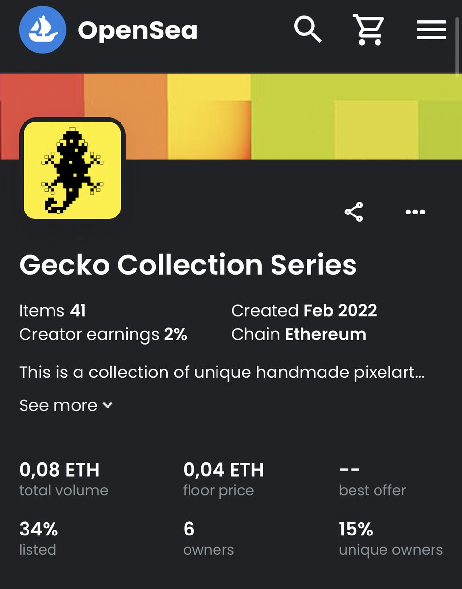 geckocollection's tweet photo. Catch one from collection 16% sold
https://t.co/tp4BPbk9qs
#nftcollection #nftcommunity #nfts https://t.co/faGSojKk1I