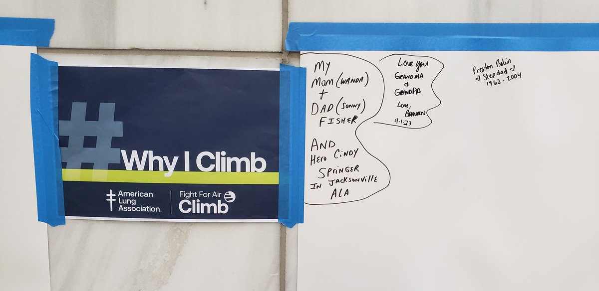 bampac29's tweet photo. I miss you Grandma and grandpa. This is for you guys @LungAssociation #FightForAirClimb #WhyIClimb https://t.co/oQTPugG5Hl