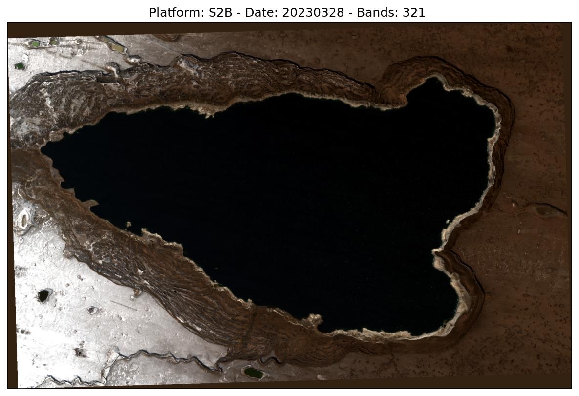 EoForge's tweet photo. Strobel Lake (Santa Cruz, Argentina) 
Estimated Area: 94.9 km² @ 14% cloud coverage (as informed by satellite cloud mask) on 2023-03-28
 #SantaCruz #WaterMonitoring #LakesMonitoring #Sentinel2 https://t.co/a6384ykQG0