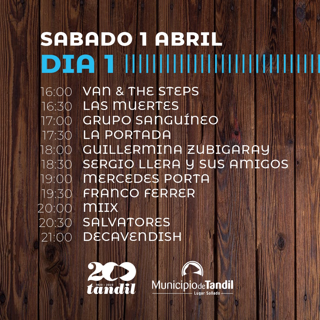 MatiasDeramoV's tweet photo. #Tandil200años 
Arrancamos el mes del Bicentenario con todo disfrutando de nuestros artistas locales 💯 
 👉🏼 folcklore, rock, cumbia, punk y cuerpos de baile de nuestra ciudad.
Y el gran cierre de @ViejaMinga el sábado y @lostotora el domingo.
Imperdible!
 #BicentenarioTandil https://t.co/Bo66Q6tSUy
