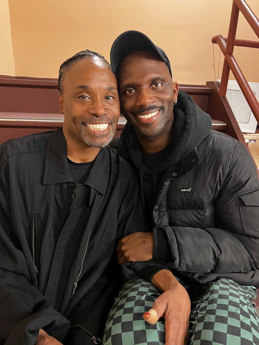Thank you #billyporter for coming to see #fathambway last night. Your legacy is not lost on me. 💕
#theatre #Broadway #blackbroadway #gaybroadway