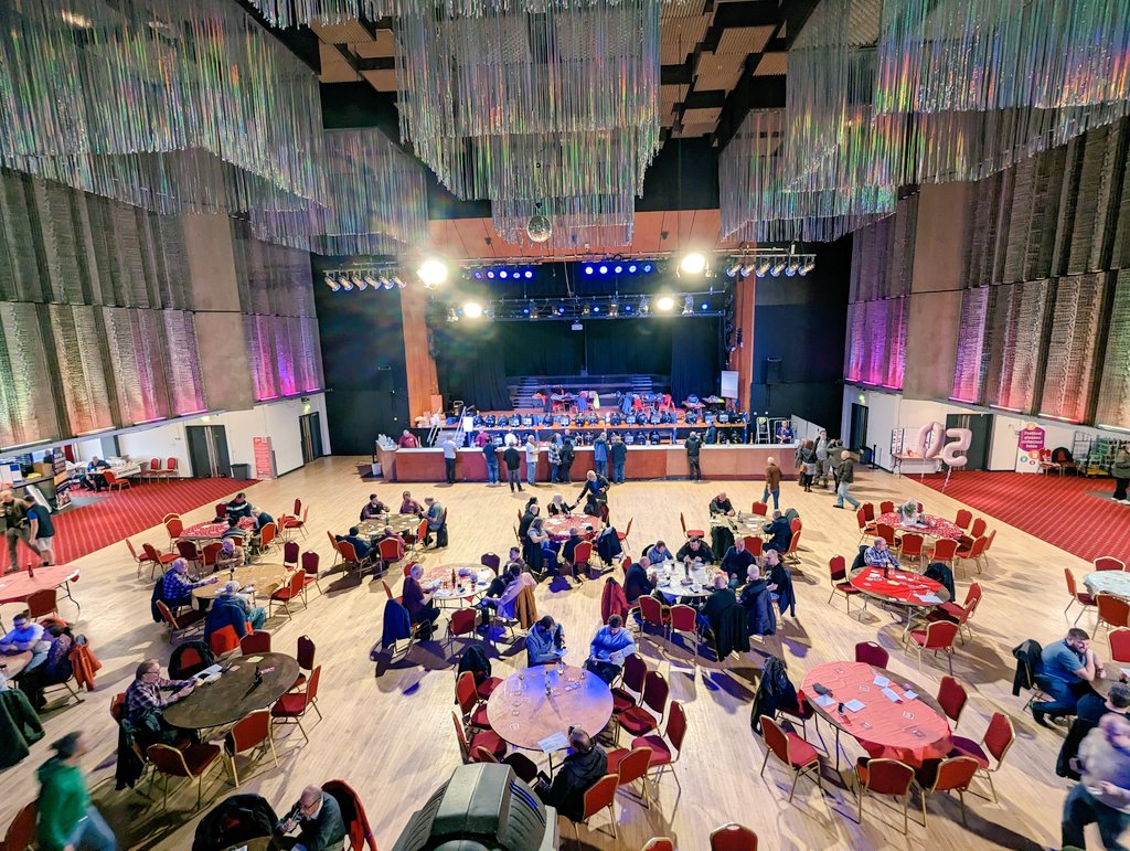 OldhamCR's tweet photo. We are at The #OBF23 Oldham Beer and Cider Festival come on down to The Queen Elizabeth Hall there's still space. We will be back live between 2 and 3pm tune in locally 99.7fm or ask your smart speaker to "Play Oldham Community Radio. https://t.co/1VNWpRZ3Cx